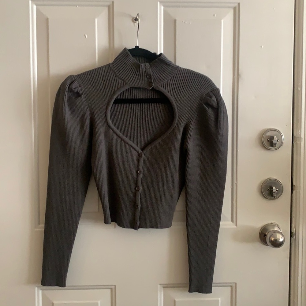 Zara Cut Out Knit Sweater